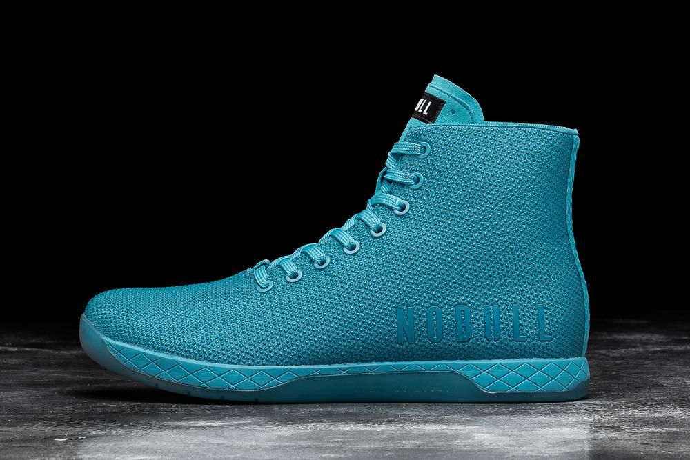 Baskets Montantes NOBULL Femme Bleu - Chaussures NOBULL High-Top Superfabric,France (8763-TUFMG)